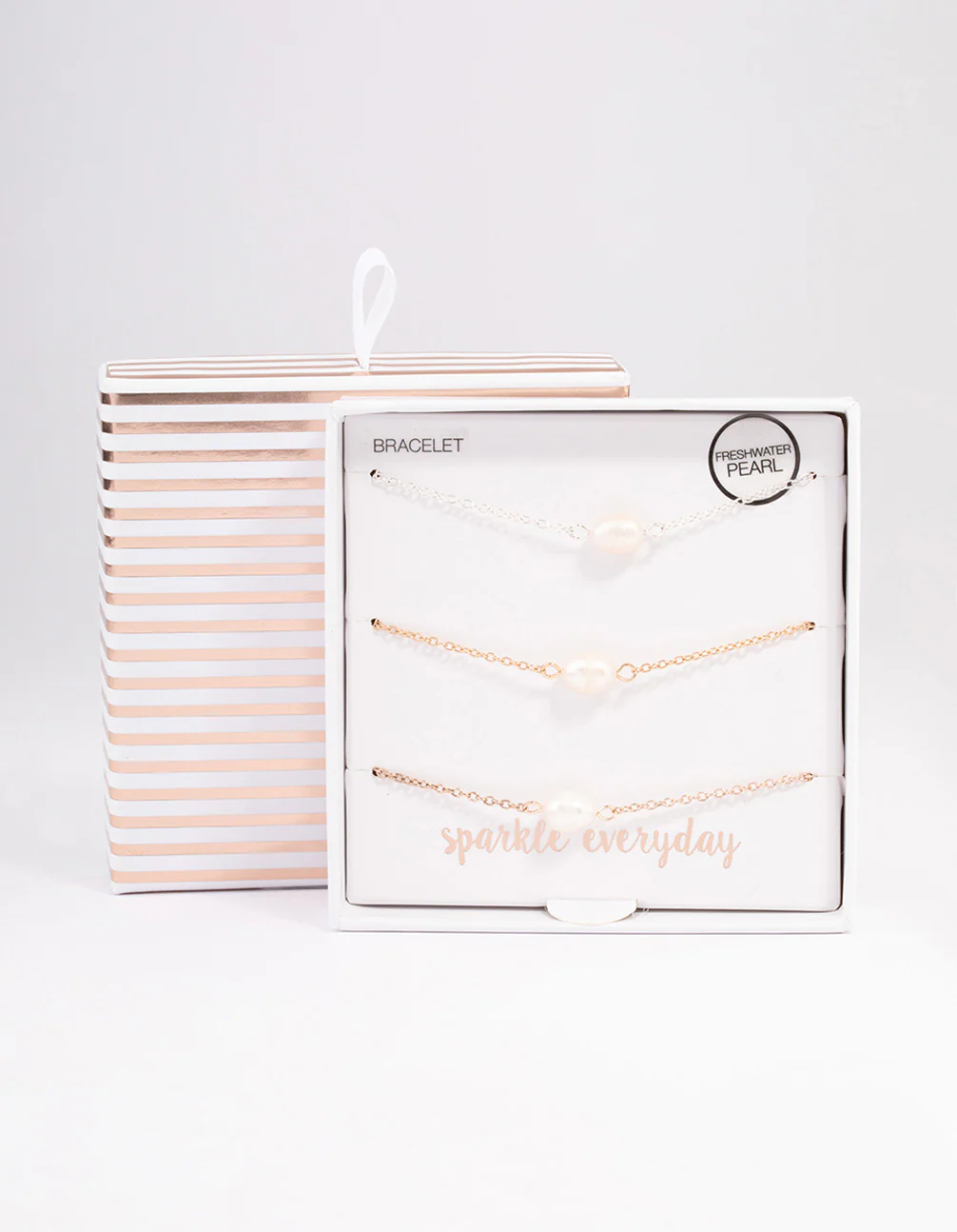 Mixed Metal Classic Freshwater Pearl Bracelet Pack - Image 3