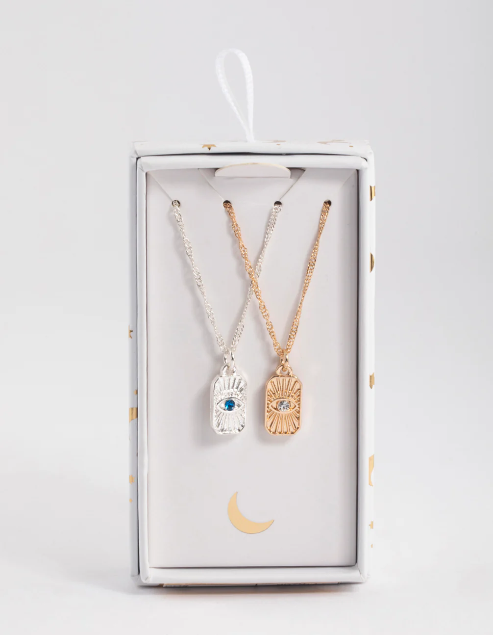Mixed Metal Evil Eye Pendant Necklace Pack - Image 4