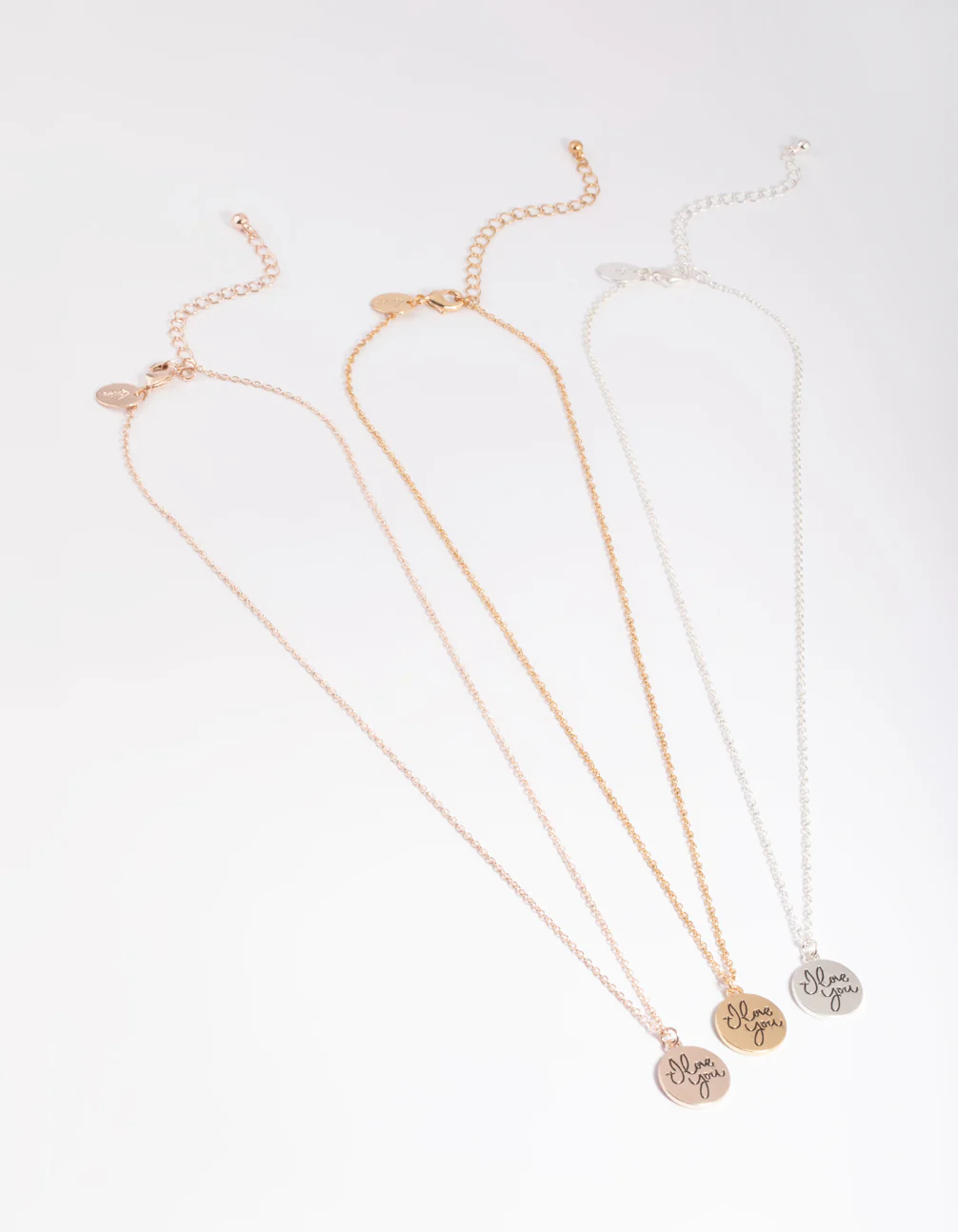 Mixed Metal ILY BFF Necklace Pack - Image 3