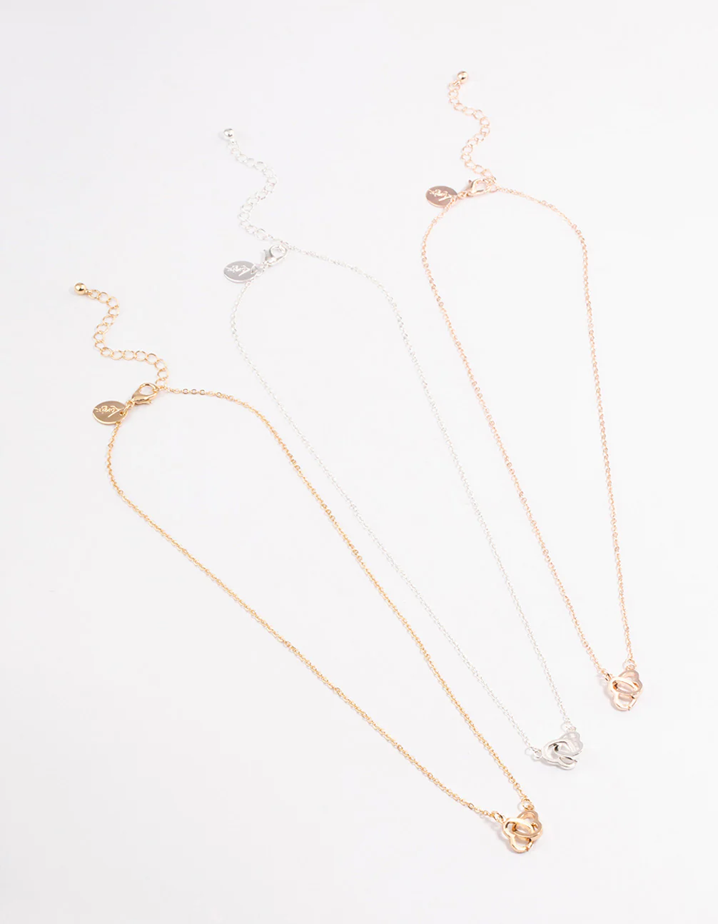 Mixed Metal Heart to Heart Necklace Pack - Image 2