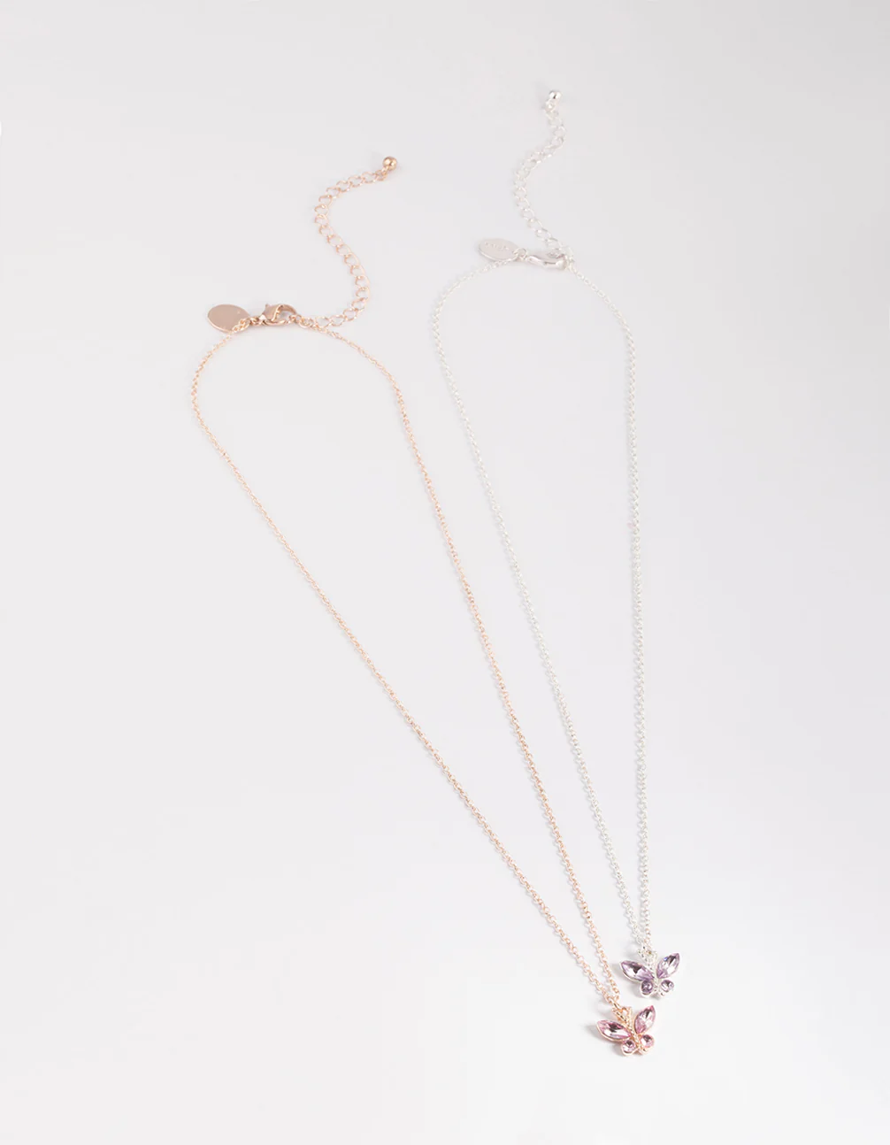 Mixed Metal Mini Butterfly Necklace Pack - Image 3