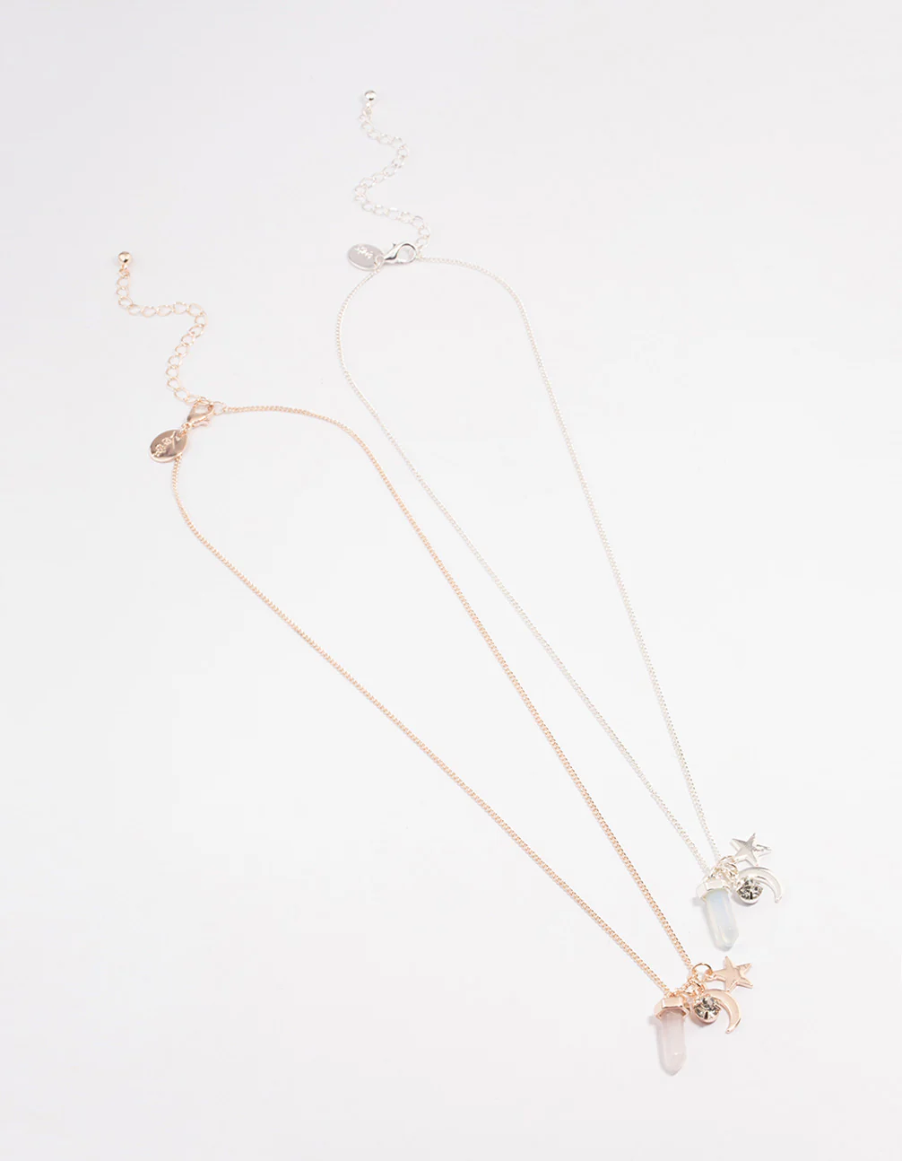 Mixed Metal Semi Precious & Celestial Necklace Set - Image 2