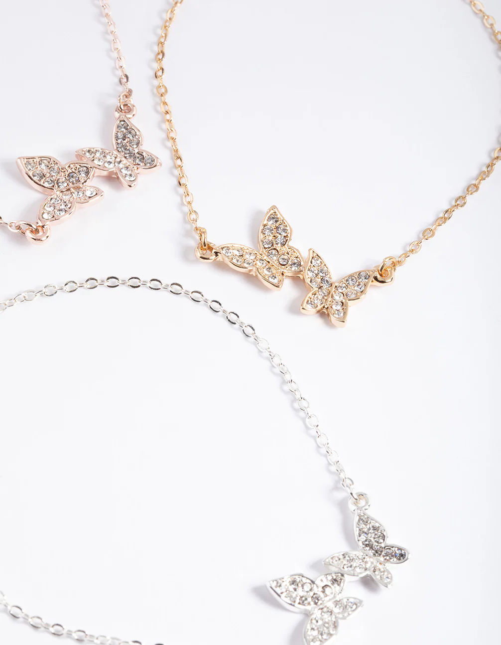 Mixed Metal Pave Butterfly Bracelet Pack - Image 4