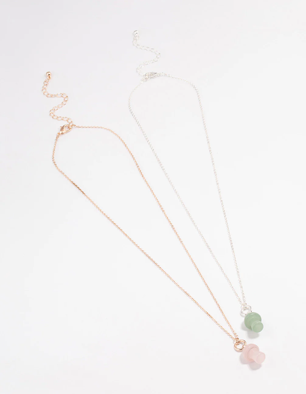 Mixed Metal Semi-Precious Mushroom Necklace Pack - Image 2