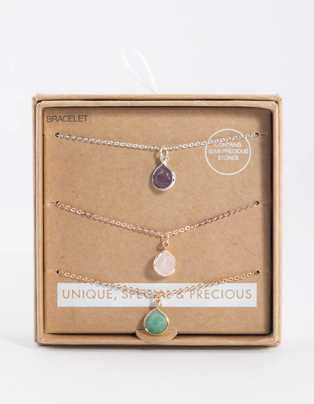 Mixed Metal Teardrop Facet Bracelet Pack - Image 4