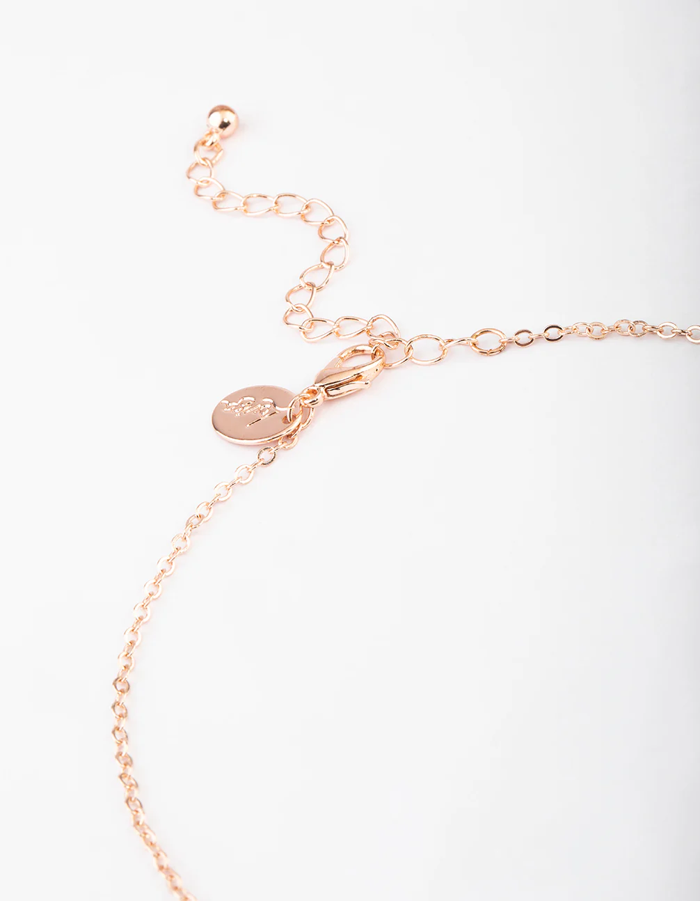 Rose Gold Butterfly Necklace & Drop Earrings Set - Image 3
