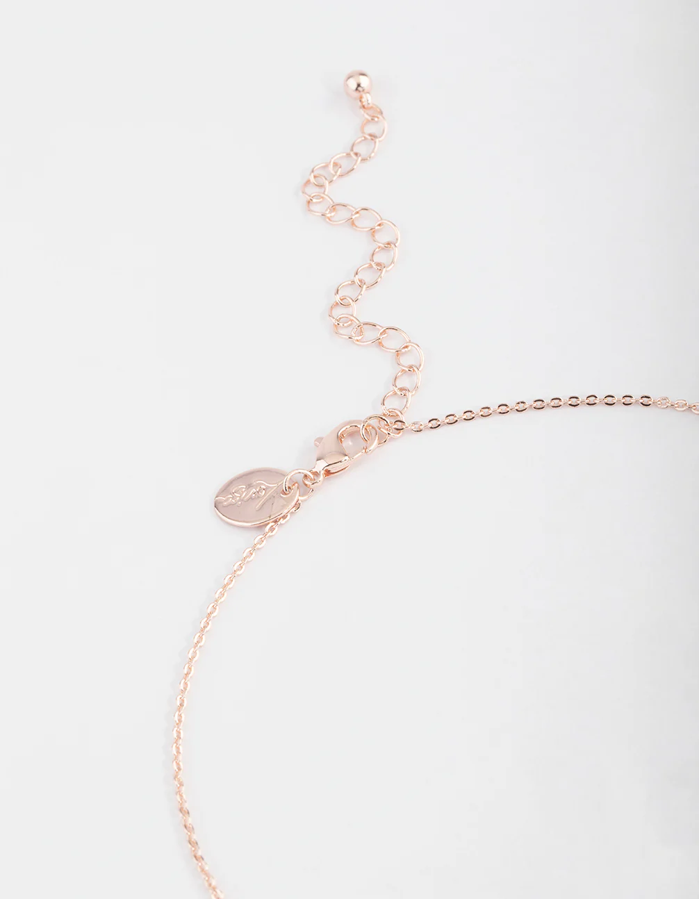 Rose Gold Diamante Open Circle Jewellery Set - Image 3