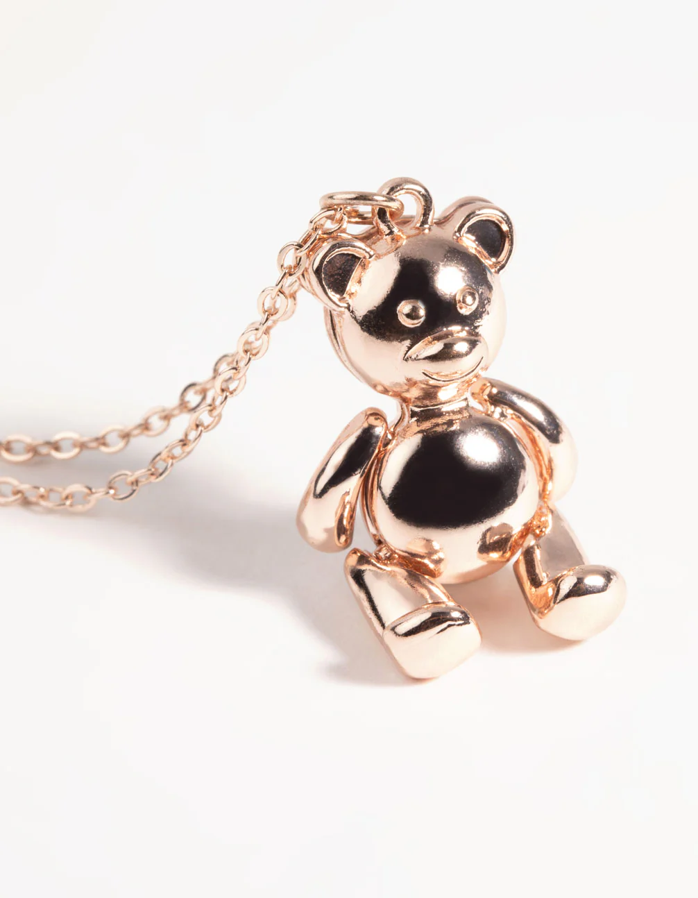 Rose Gold Teddy Bear Necklace - Image 4