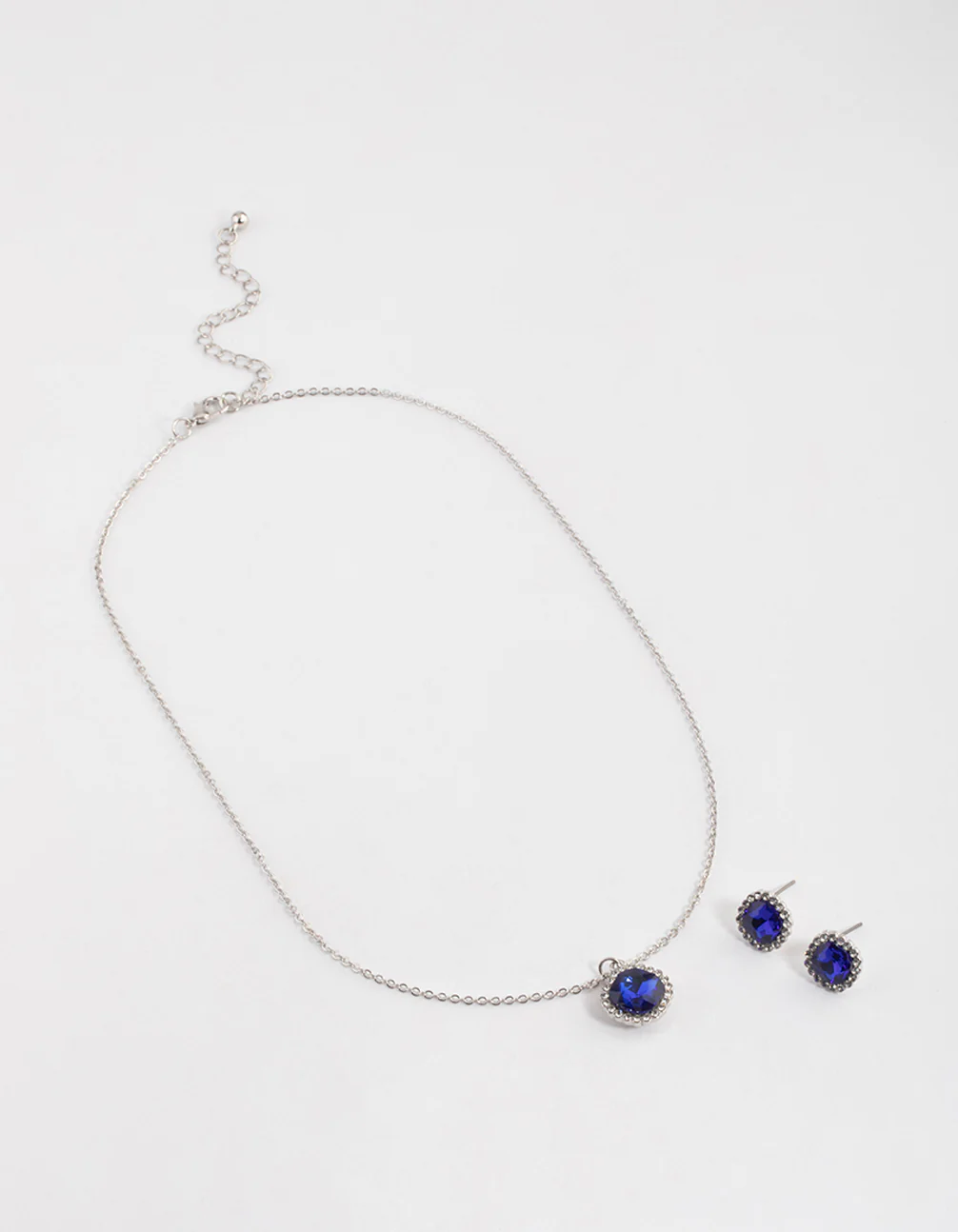 Silver Cushion Halo Jewellery Set - Image 2
