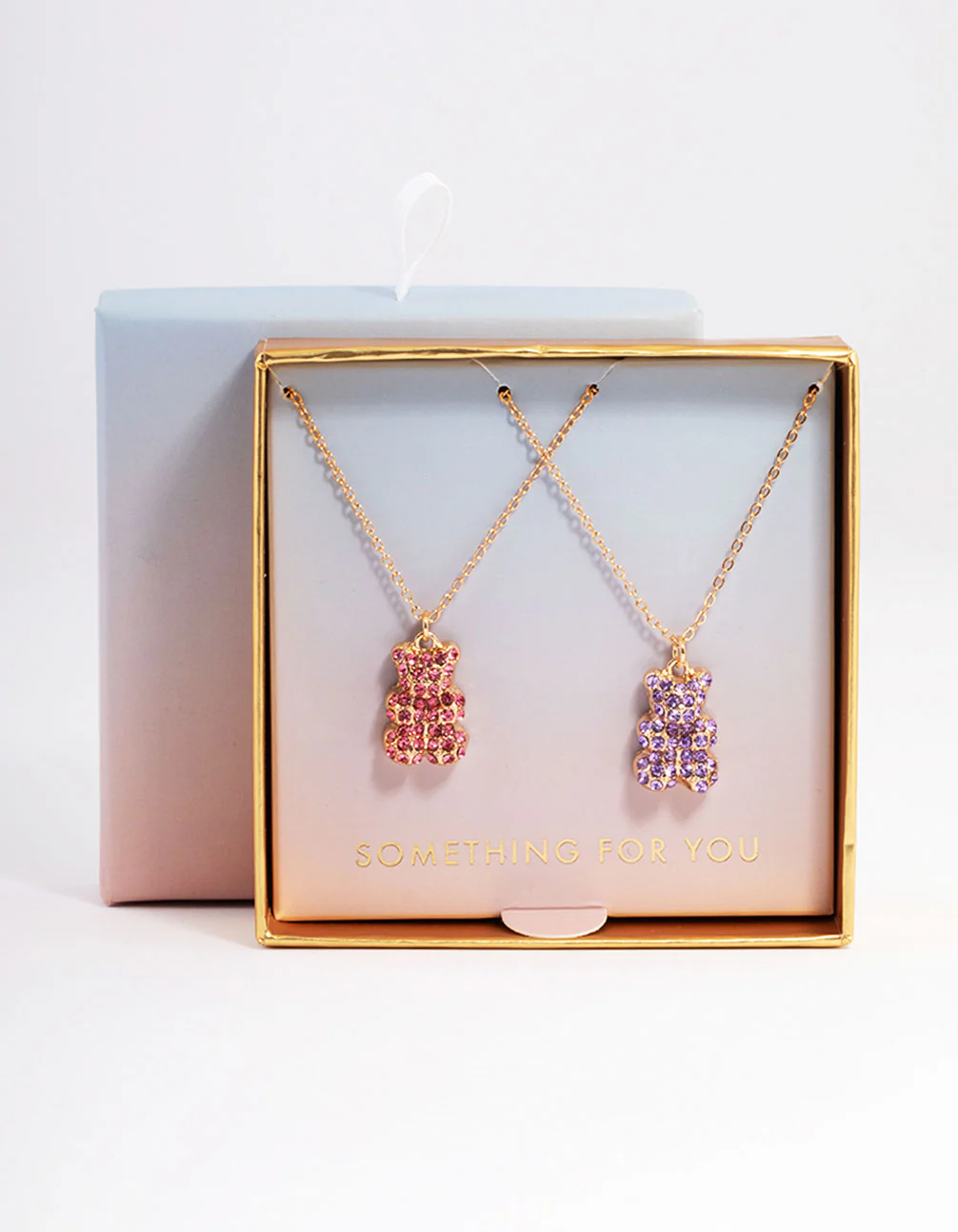 Gold Diamante Gummy Bear Necklace Pack - Image 3