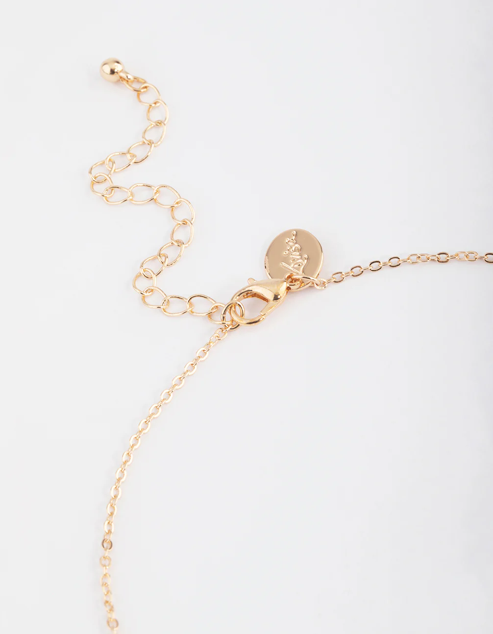 Gold Diamante Heart Locket Pendant Necklace - Image 3
