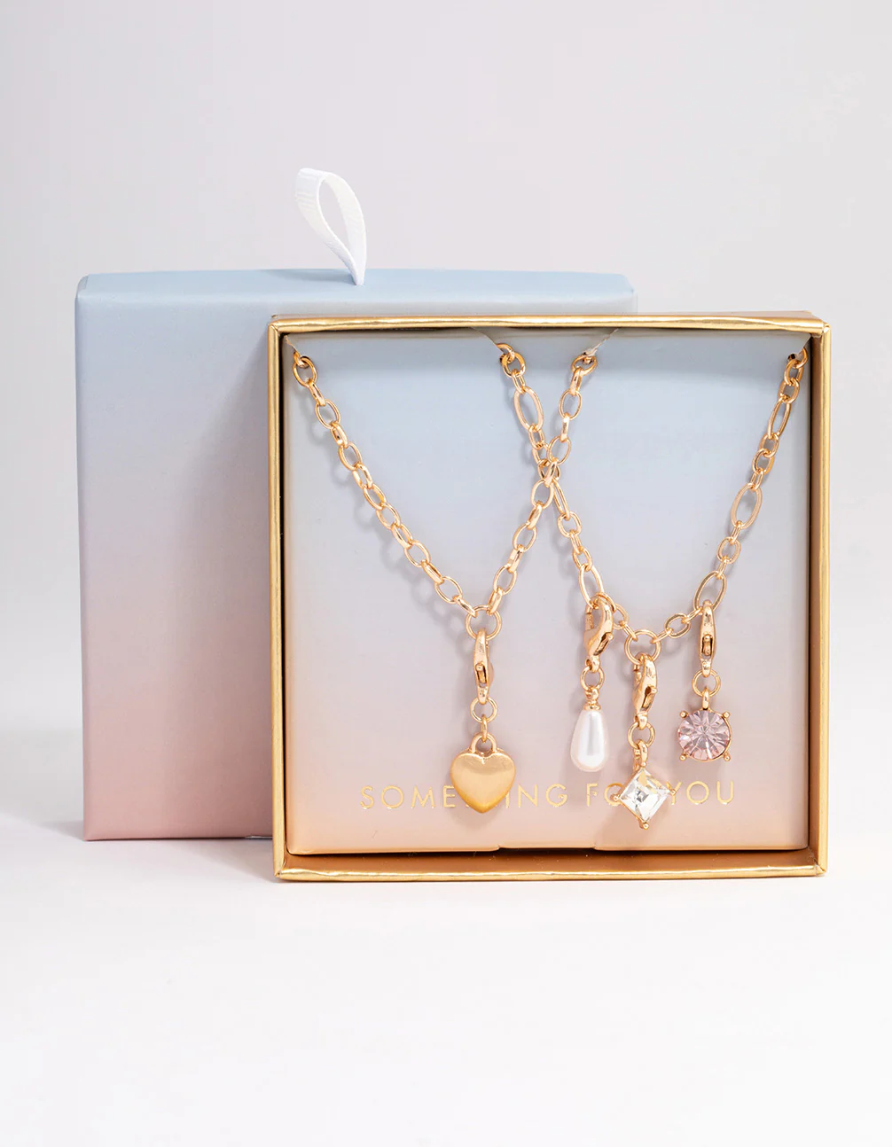 Gold Heart Triple Charm Necklace Pack - Image 3