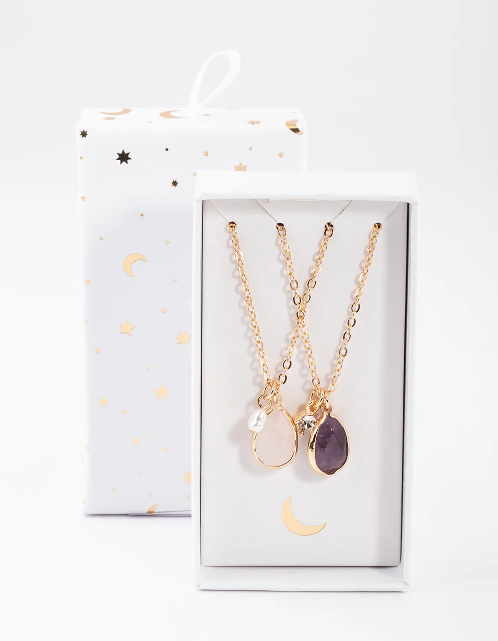 Gold Mixed Diamante Necklace Pack - Image 4
