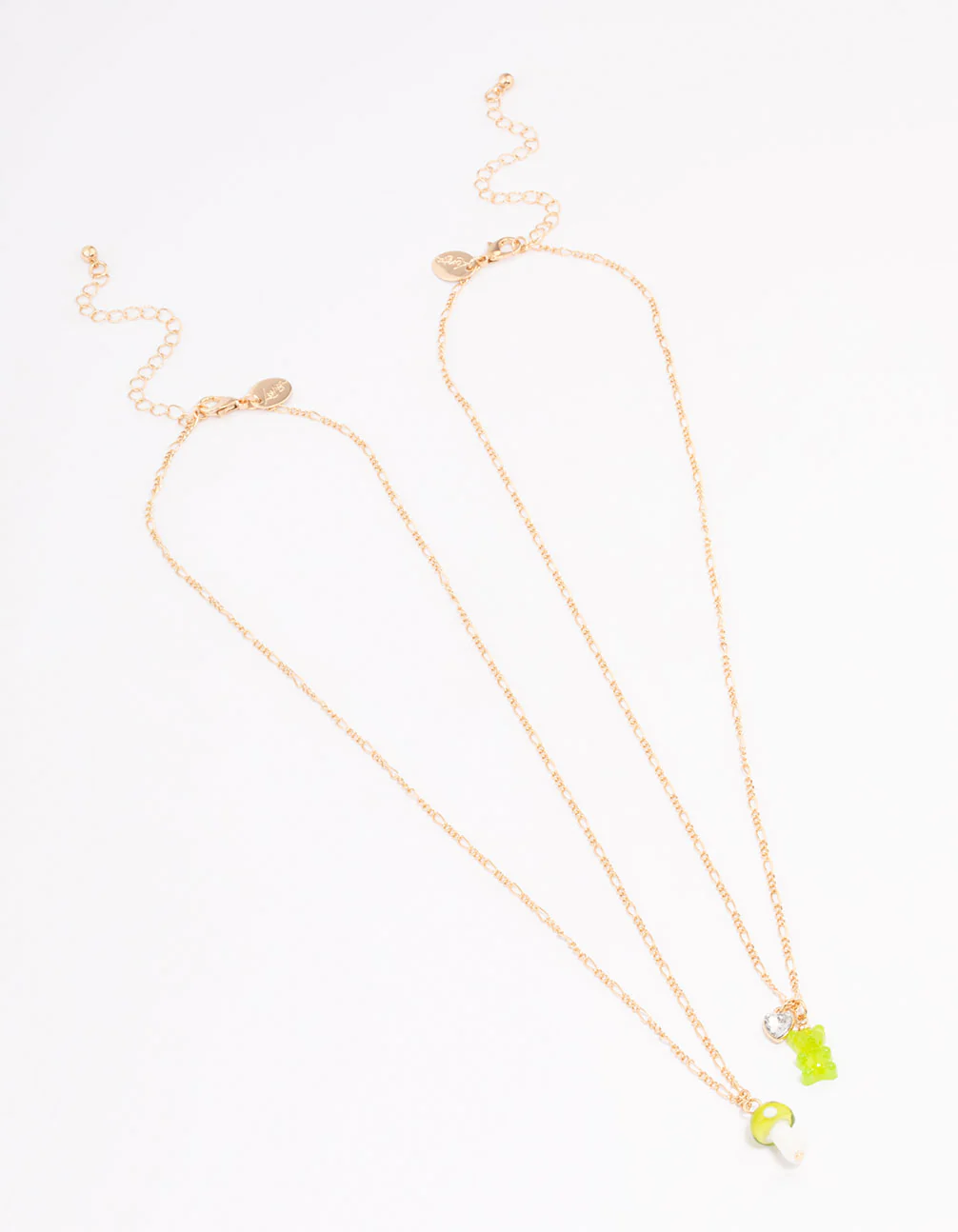 Gold Teddy & Mushroom Necklace Pack - Image 2