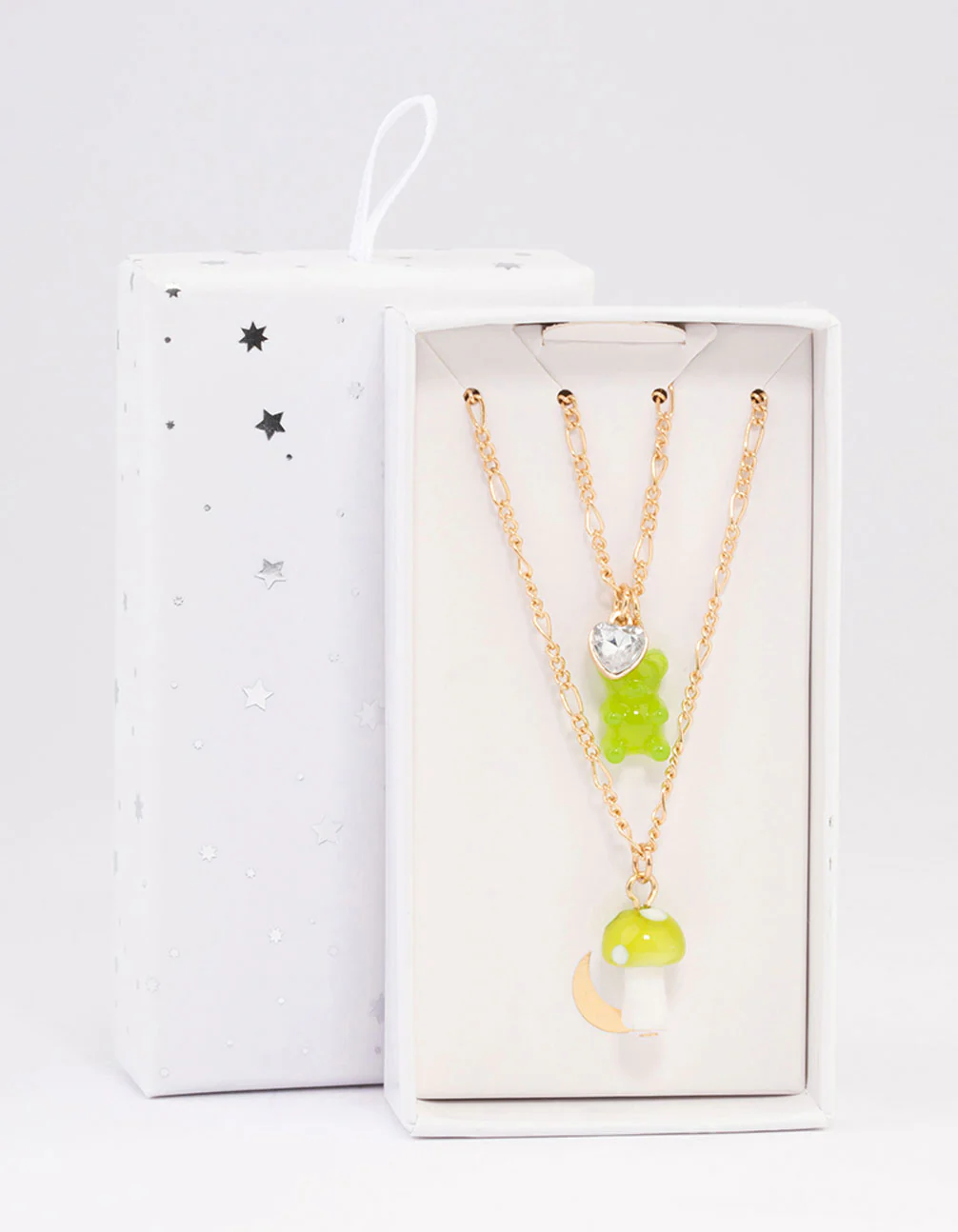 Gold Teddy & Mushroom Necklace Pack - Image 3