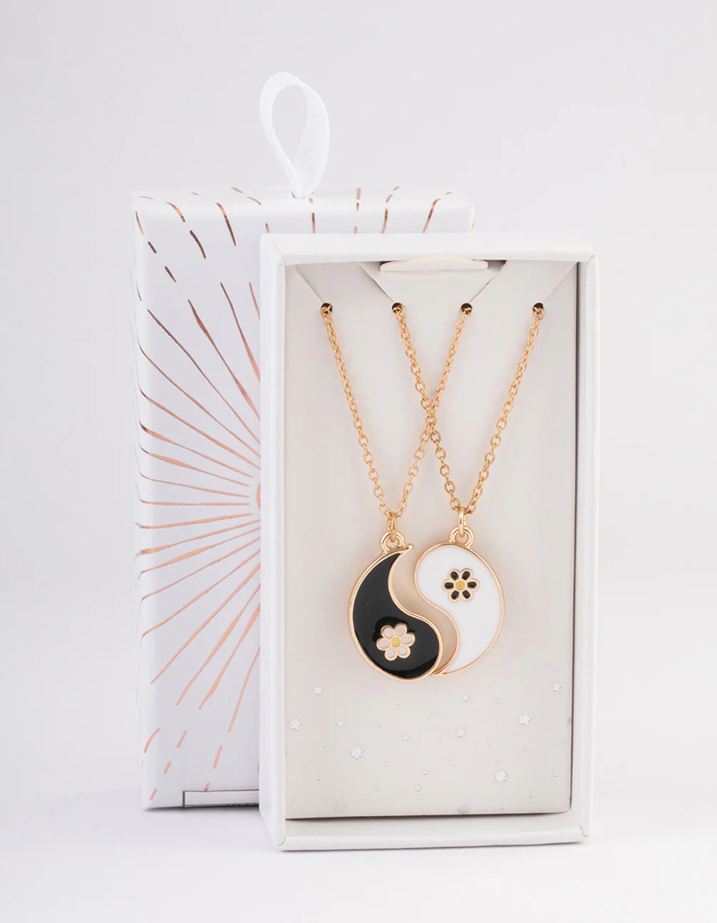 Gold Yin & Yang Flower Necklace Pack - Image 3