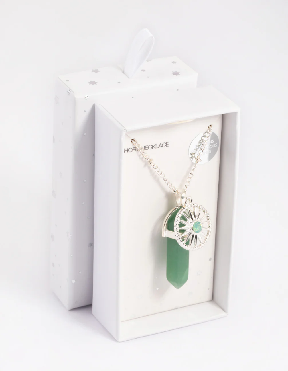 Green Fluorite Shard Disc Necklace - Image 3