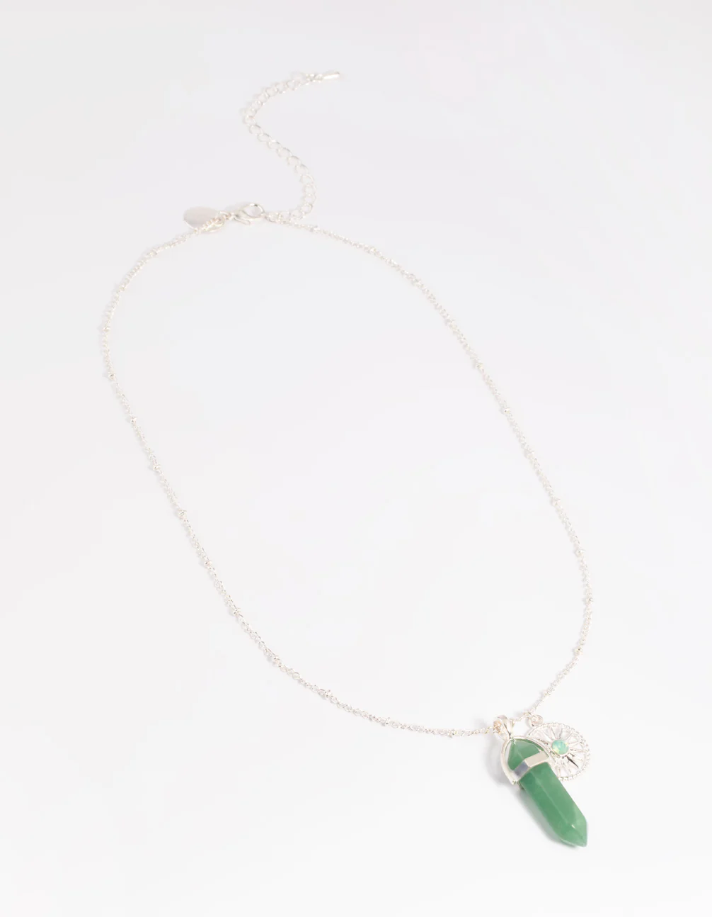 Green Fluorite Shard Disc Necklace - Image 4