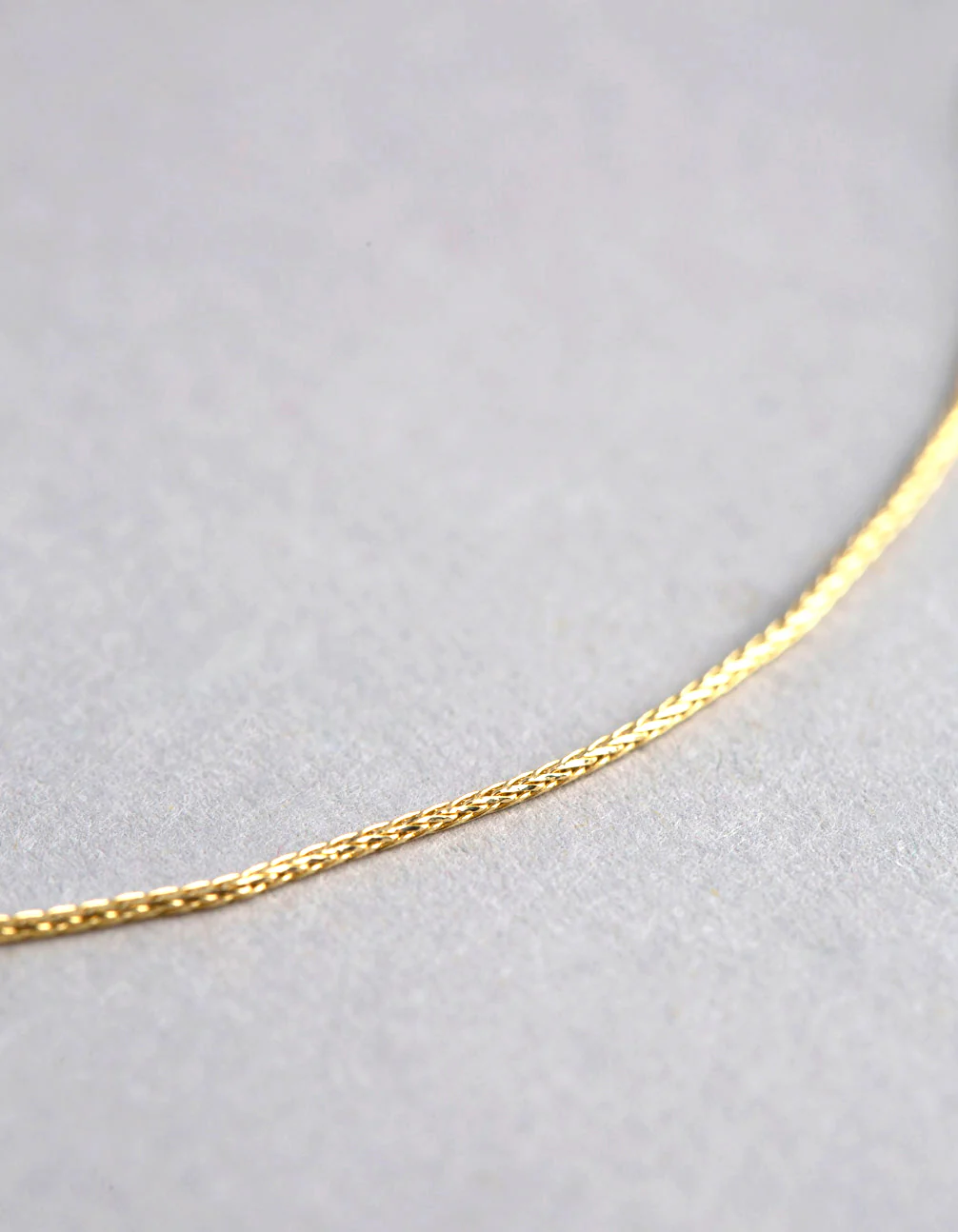 9ct Gold Spiga Chain Necklace - Image 3