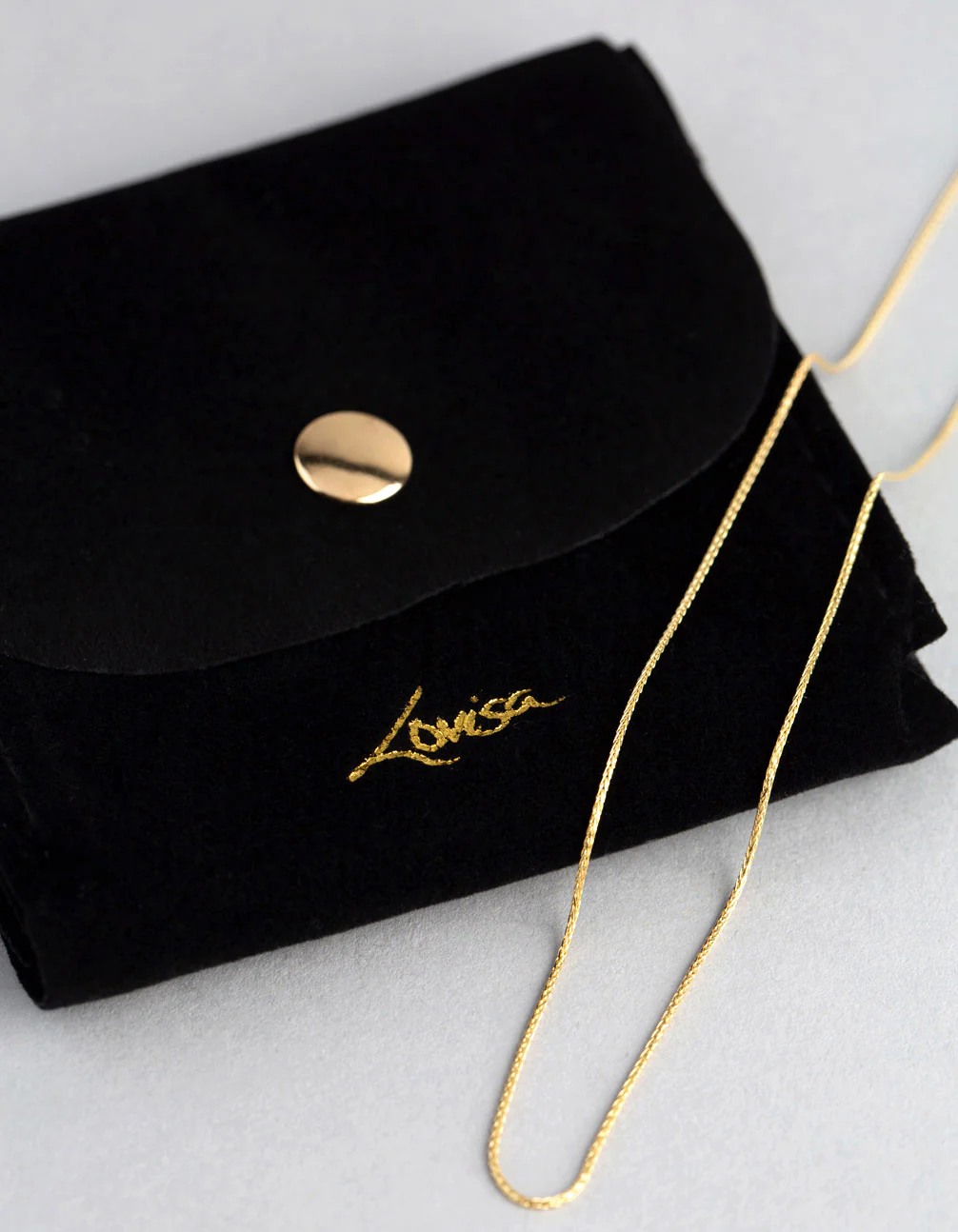9ct Gold Spiga Chain Necklace - Image 4