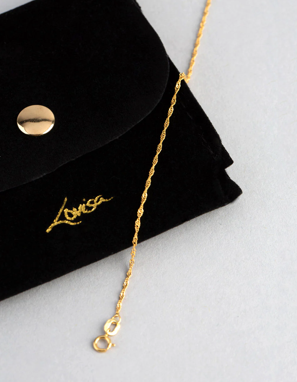 9ct Gold Twist Curb Chain Bracelet - Image 4