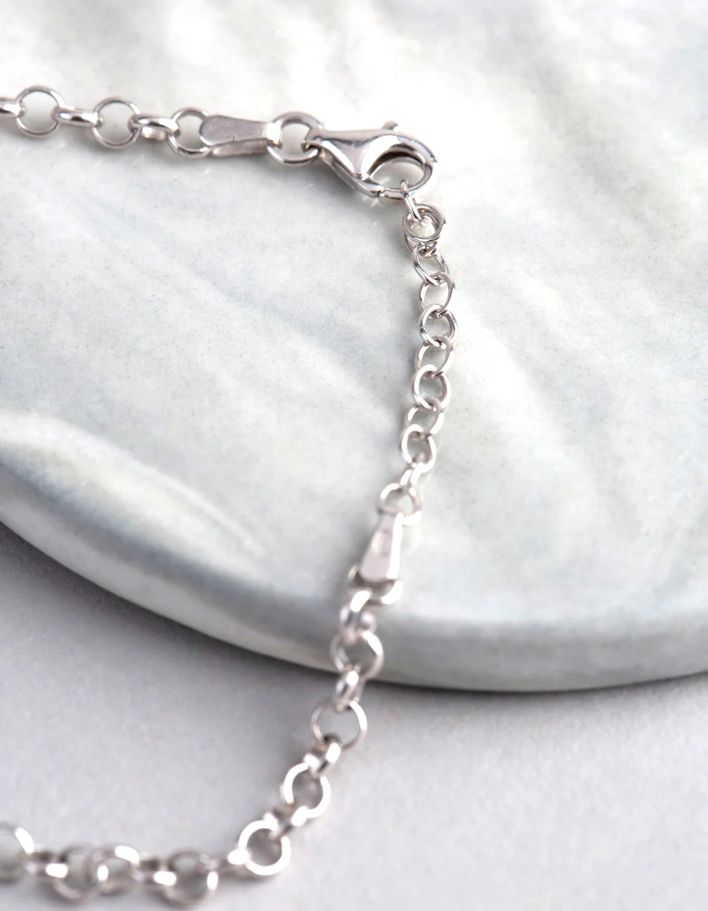 Sterling Silver Rolo Chain Bracelet - Image 2