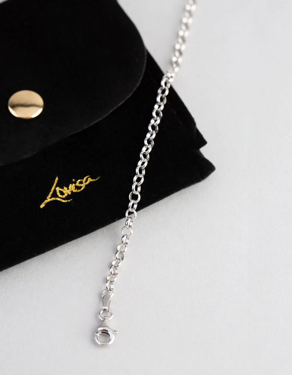 Sterling Silver Rolo Chain Bracelet - Image 4