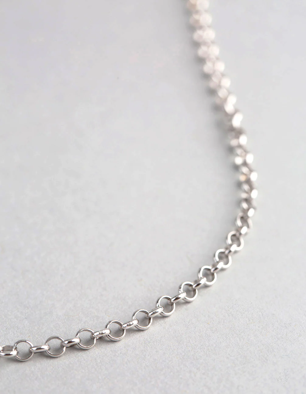 Sterling Silver Rolo Chain Necklace - Image 3