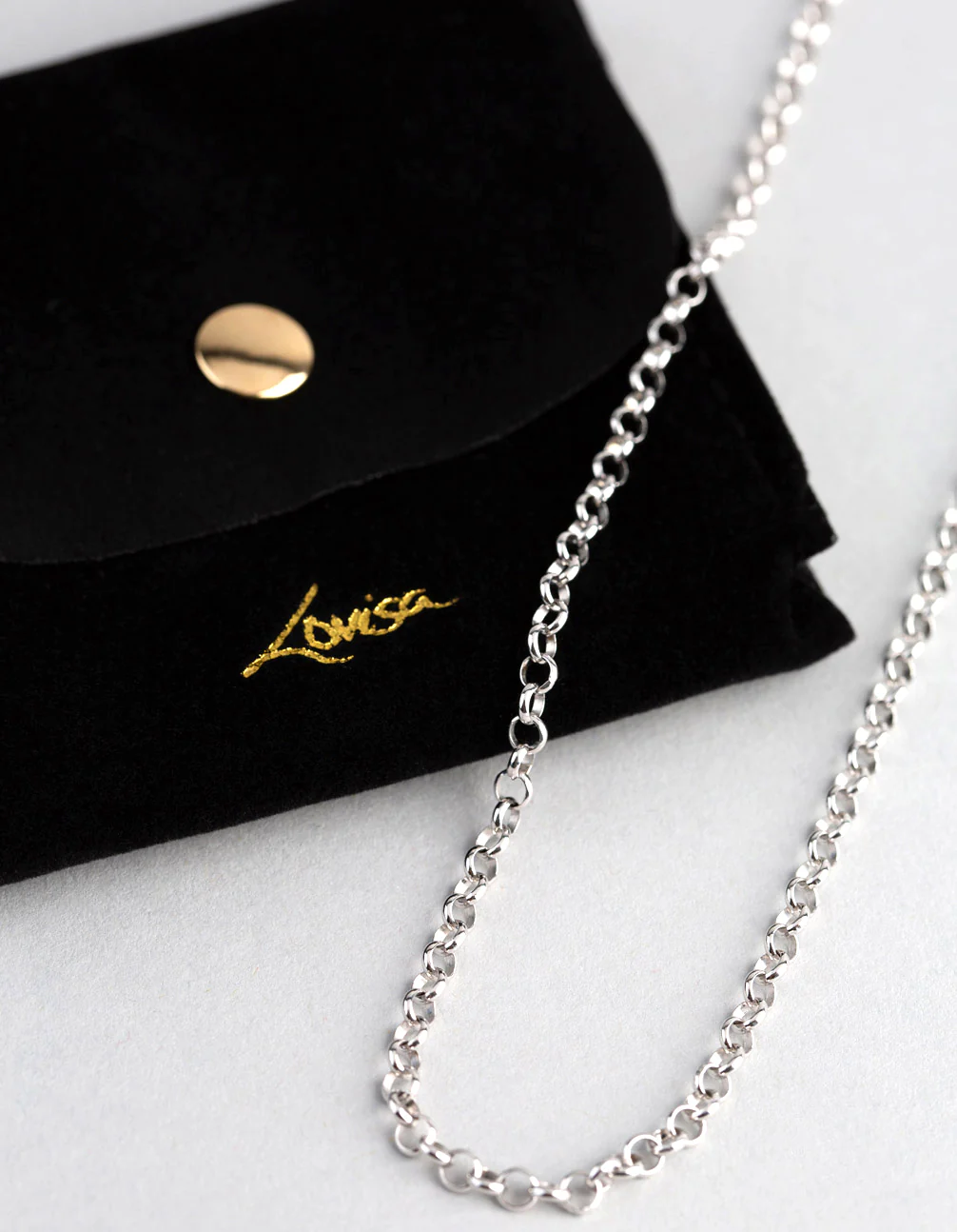 Sterling Silver Rolo Chain Necklace - Image 4
