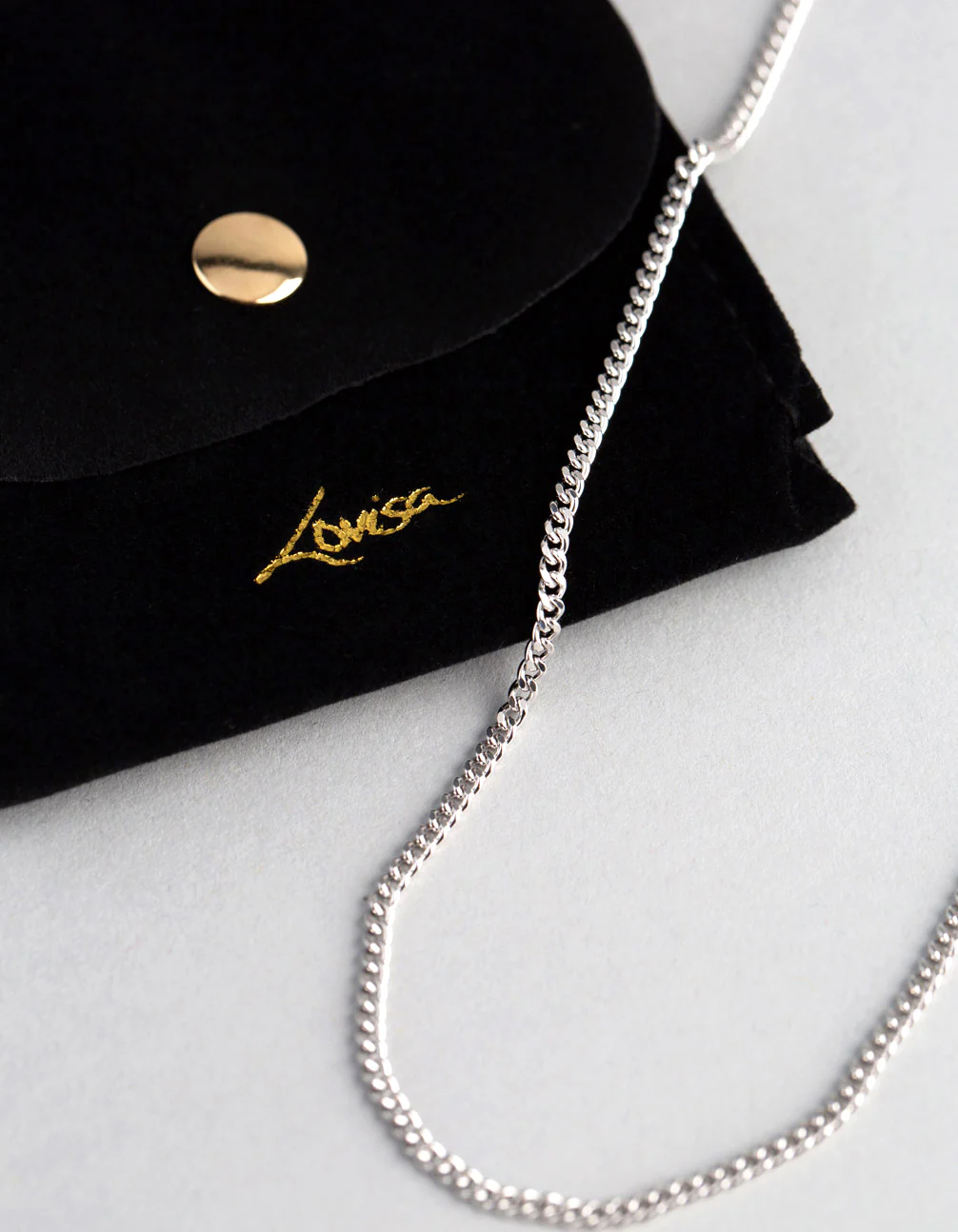 Sterling Silver Diamond Cut Curb Chain Necklace - Image 4