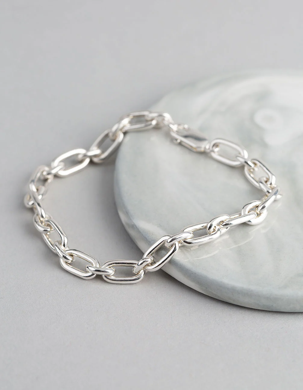Sterling Silver Long & Short Chain Bracelet - Image 2