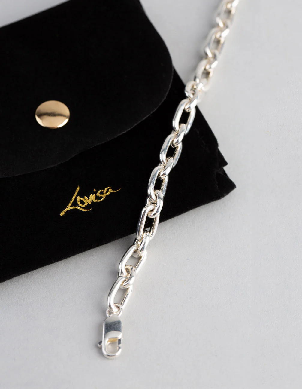 Sterling Silver Long & Short Chain Bracelet - Image 4
