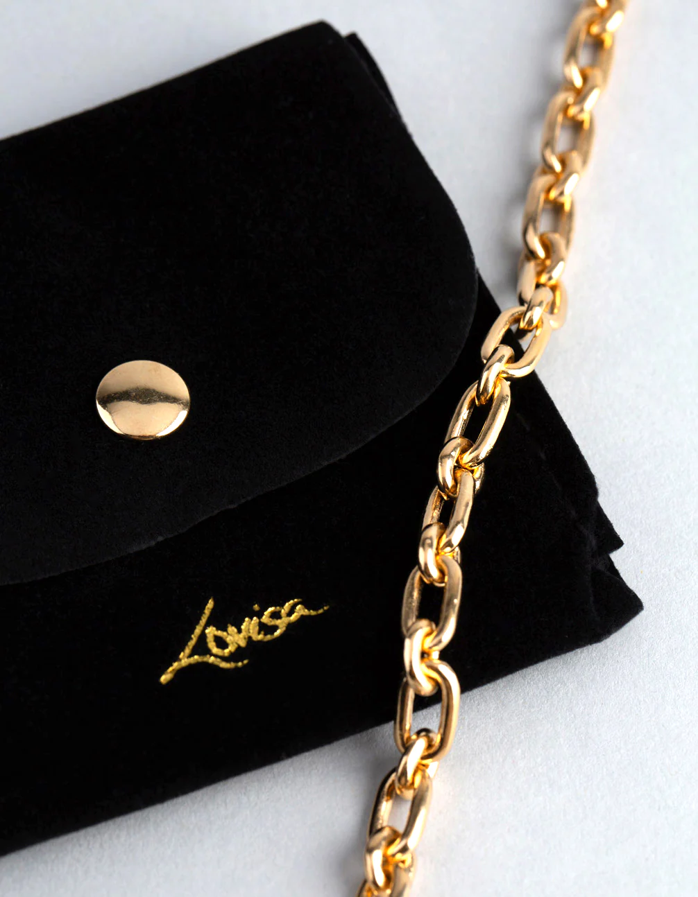 Gold Plated Sterling Silver Long & Short Chain Bracelet - Image 4
