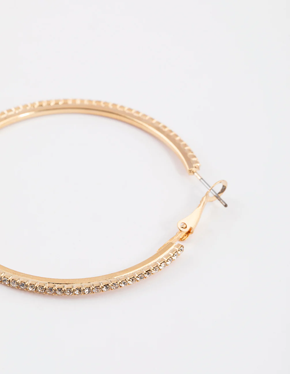 Gold Bling Hoop Earrings - Image 3