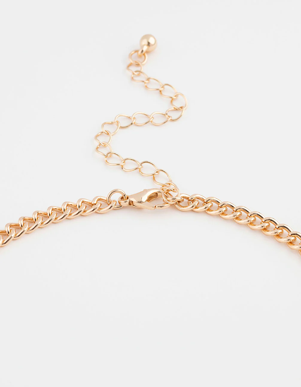 Gold Mixed Stone Detail Earring & Necklace Set - Image 3