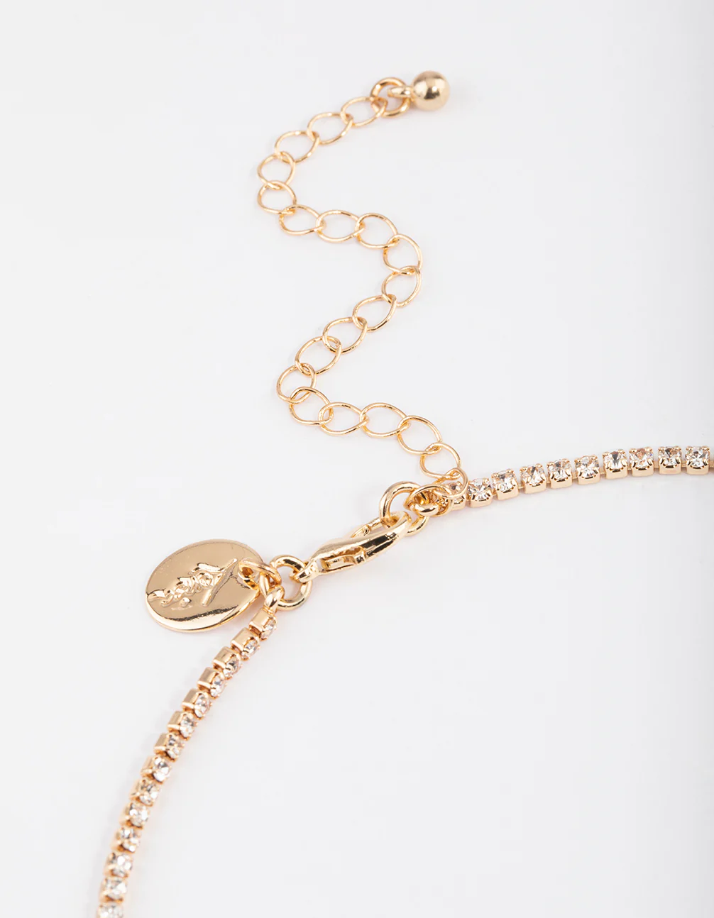 Gold Rectangle Graduating Pendant Earrings & Necklace Set - Image 3