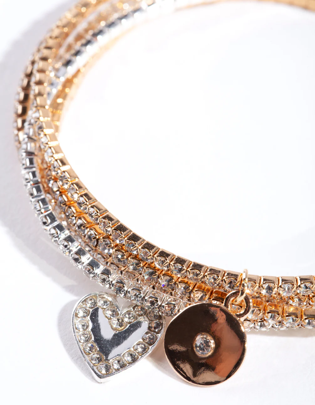 Mesh Diamante Bracelet 5-Pack - Image 2