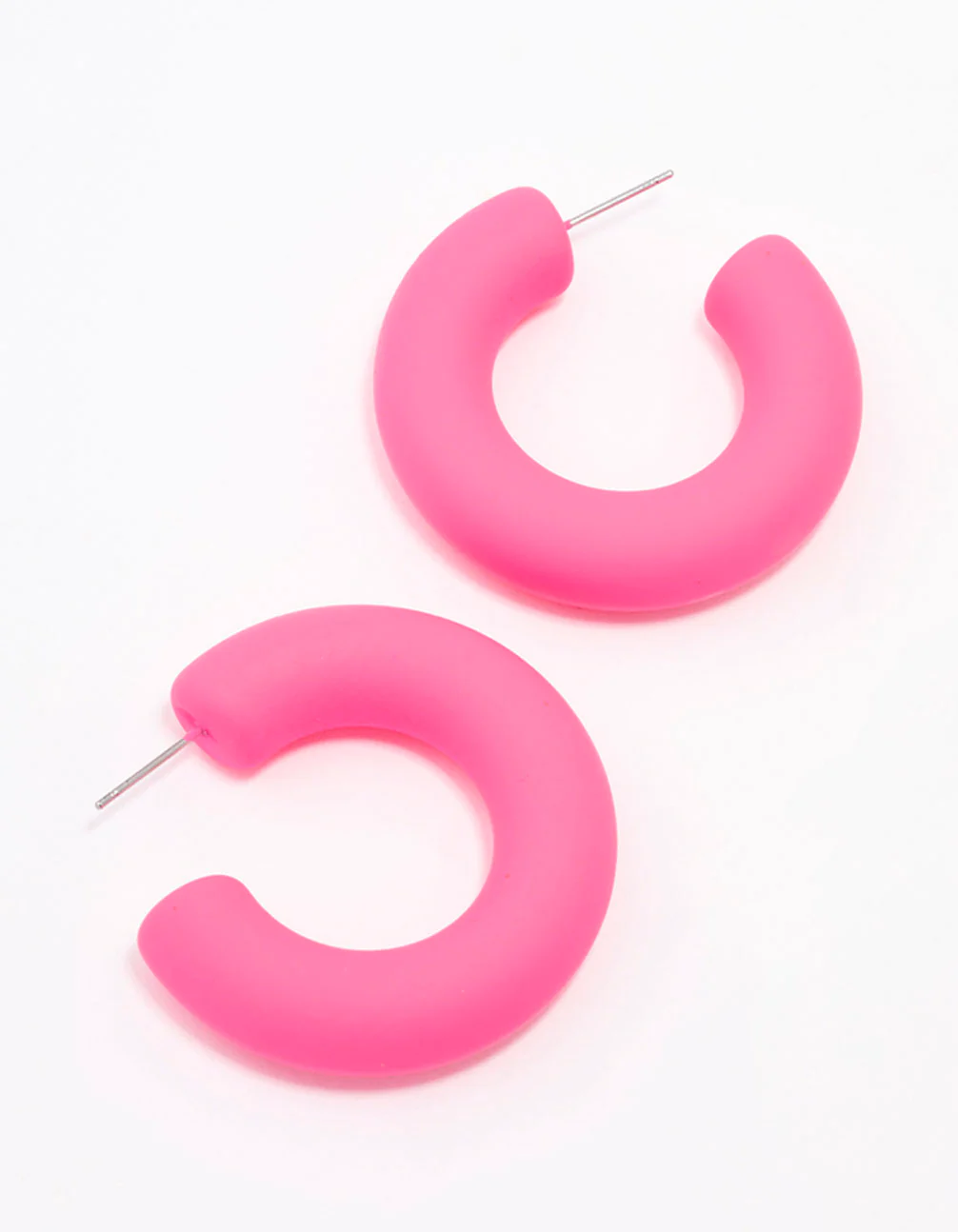 Pink Small Hoop Earrings - Image 3
