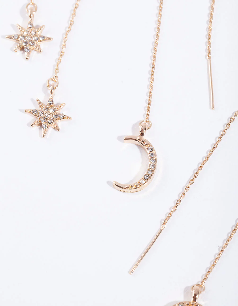 Gold Star Moon Drop Earring Pack - Image 2