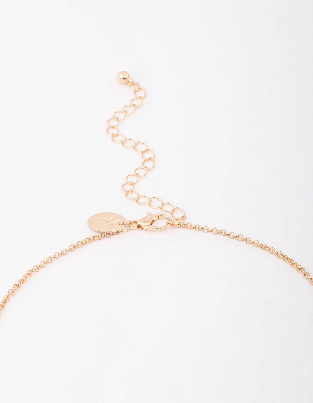 Gold Butterfly Drop Necklace - Image 3