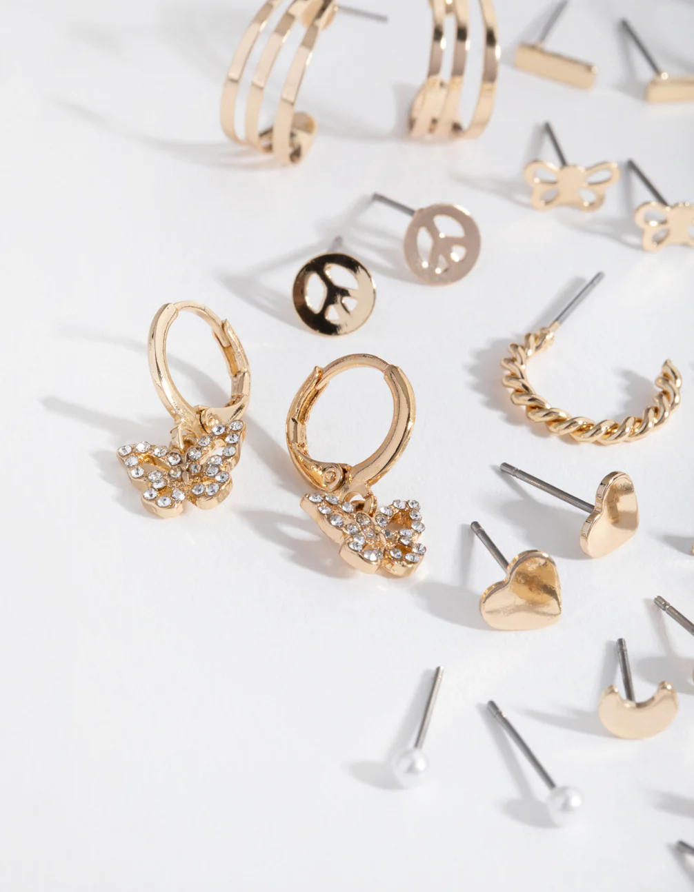 Gold Butterfly Celestial 16-Pack Earring - Image 3