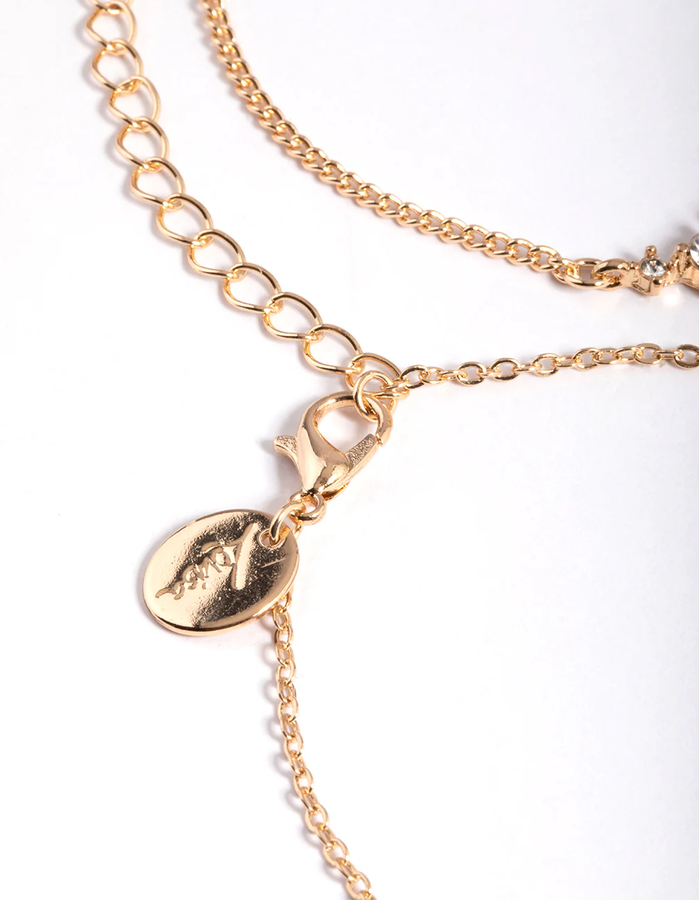 Gold Diamante Butterfly Twist Bracelet 4-Pack - Image 4