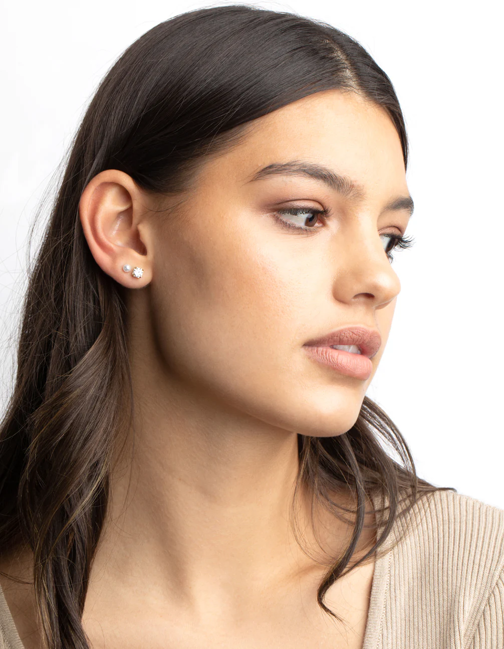 Gold Diamante Stud Earring 5-Pack - Image 5