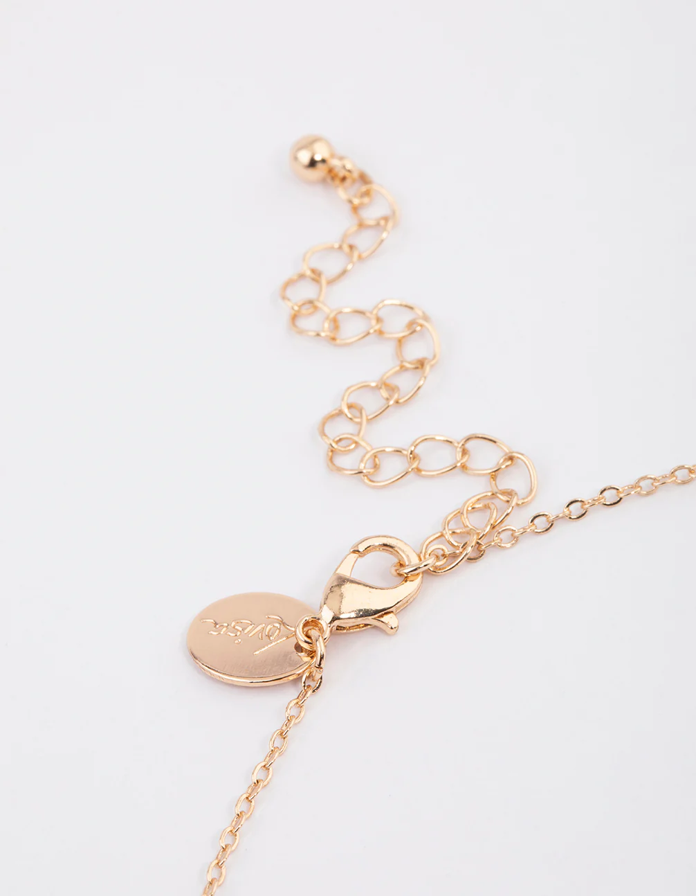 Gold Diamante Knotted Twisted Necklace - Image 3