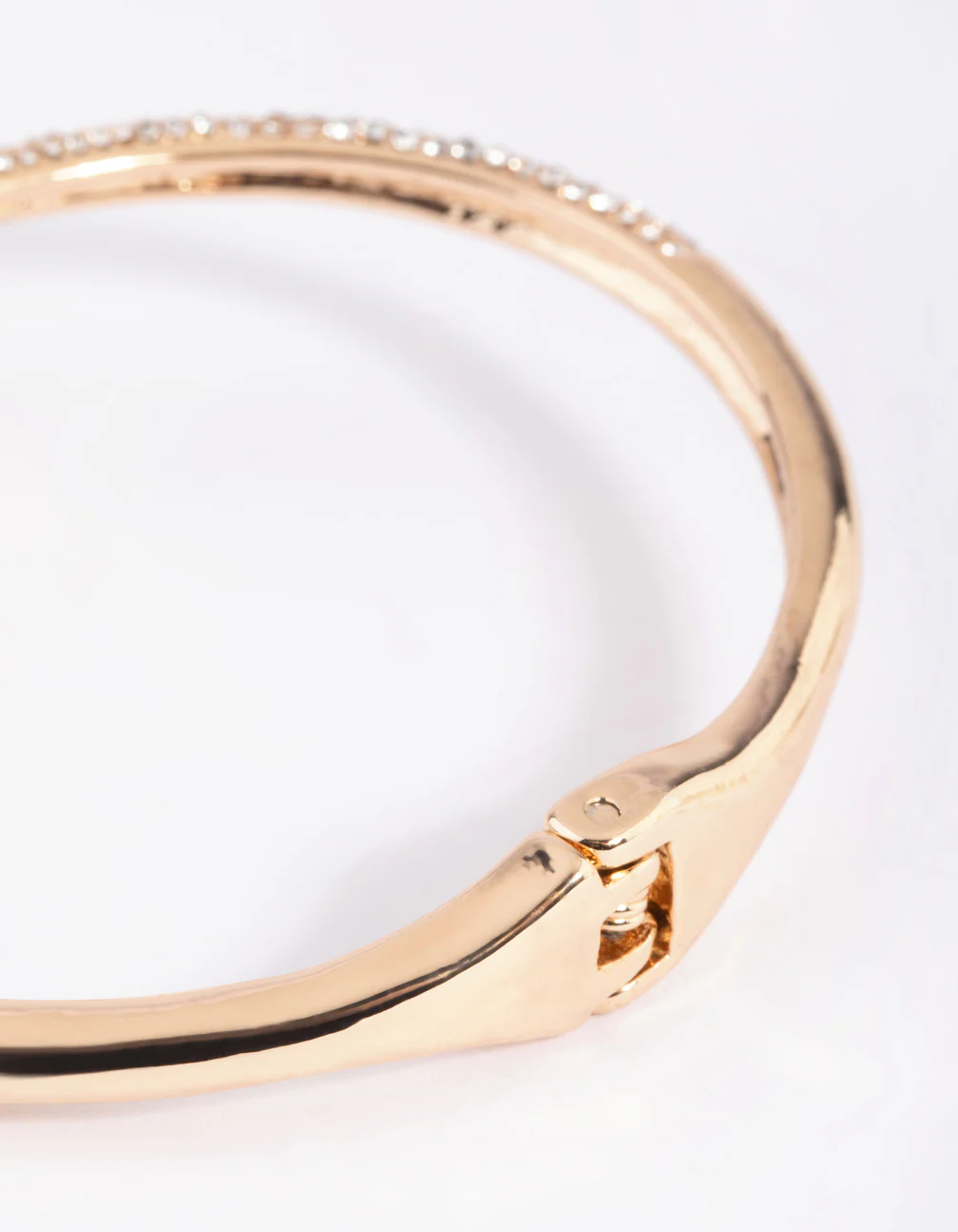 Gold Diamante Snake Hinge Bracelet - Image 4
