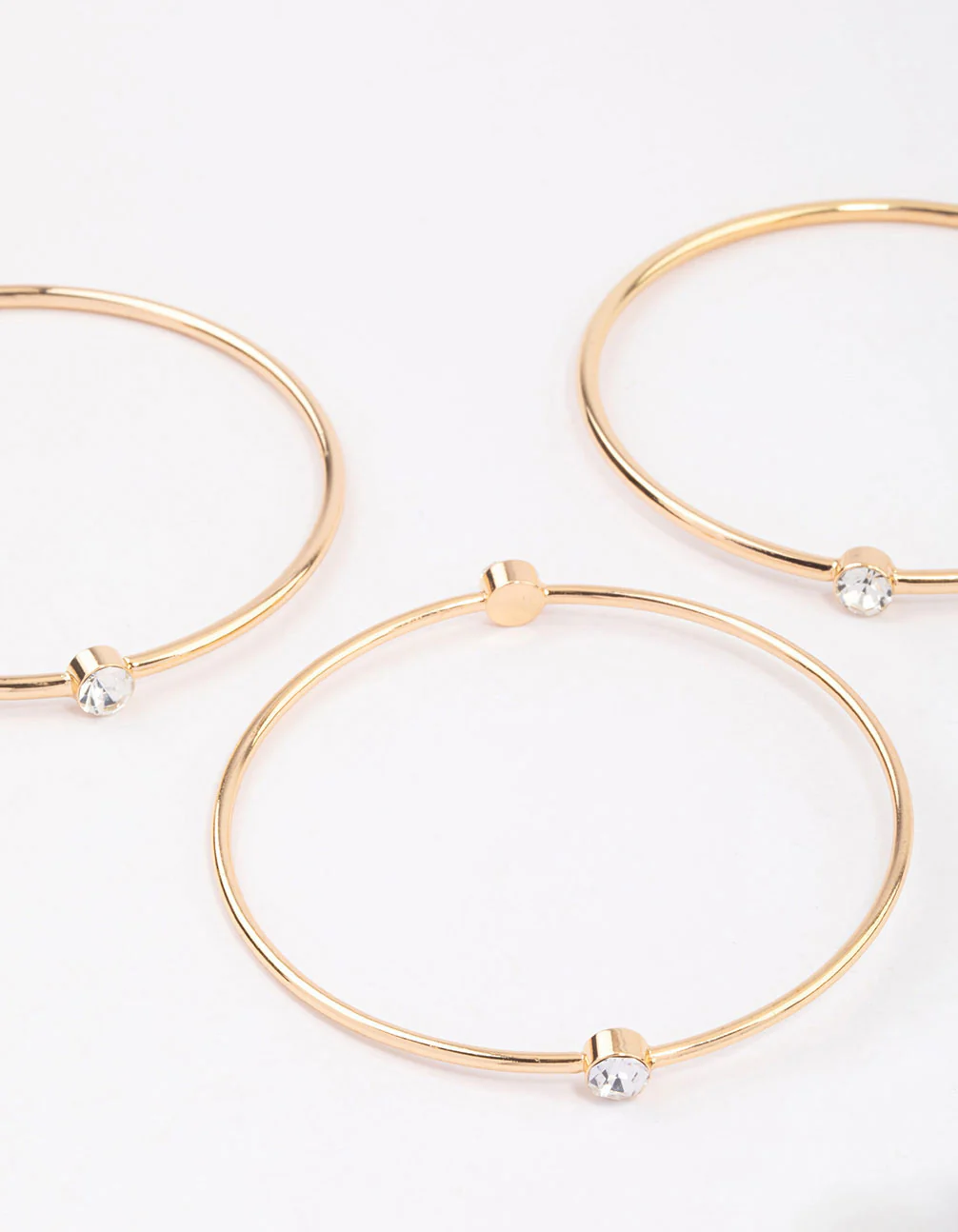 Gold Diamante Stone Bangle Pack - Image 2
