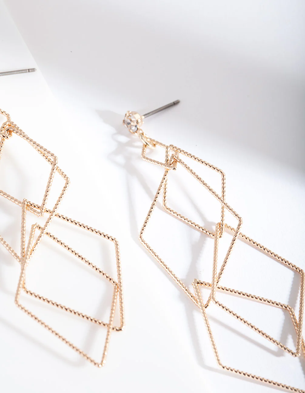 Gold Fine Layered Earrings - Image 2