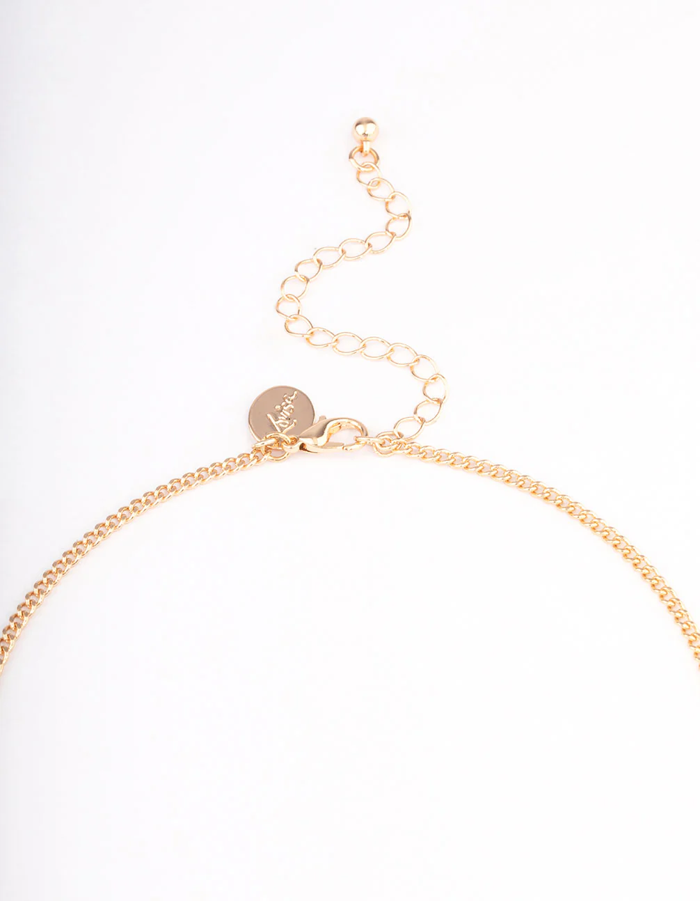 Gold Fine Pearly Chain Long Necklace - Image 3