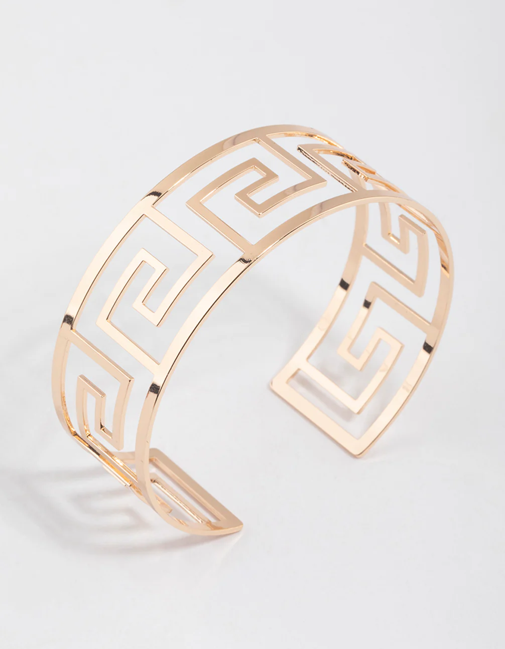 Gold Greek Pattern Bangle - Image 2