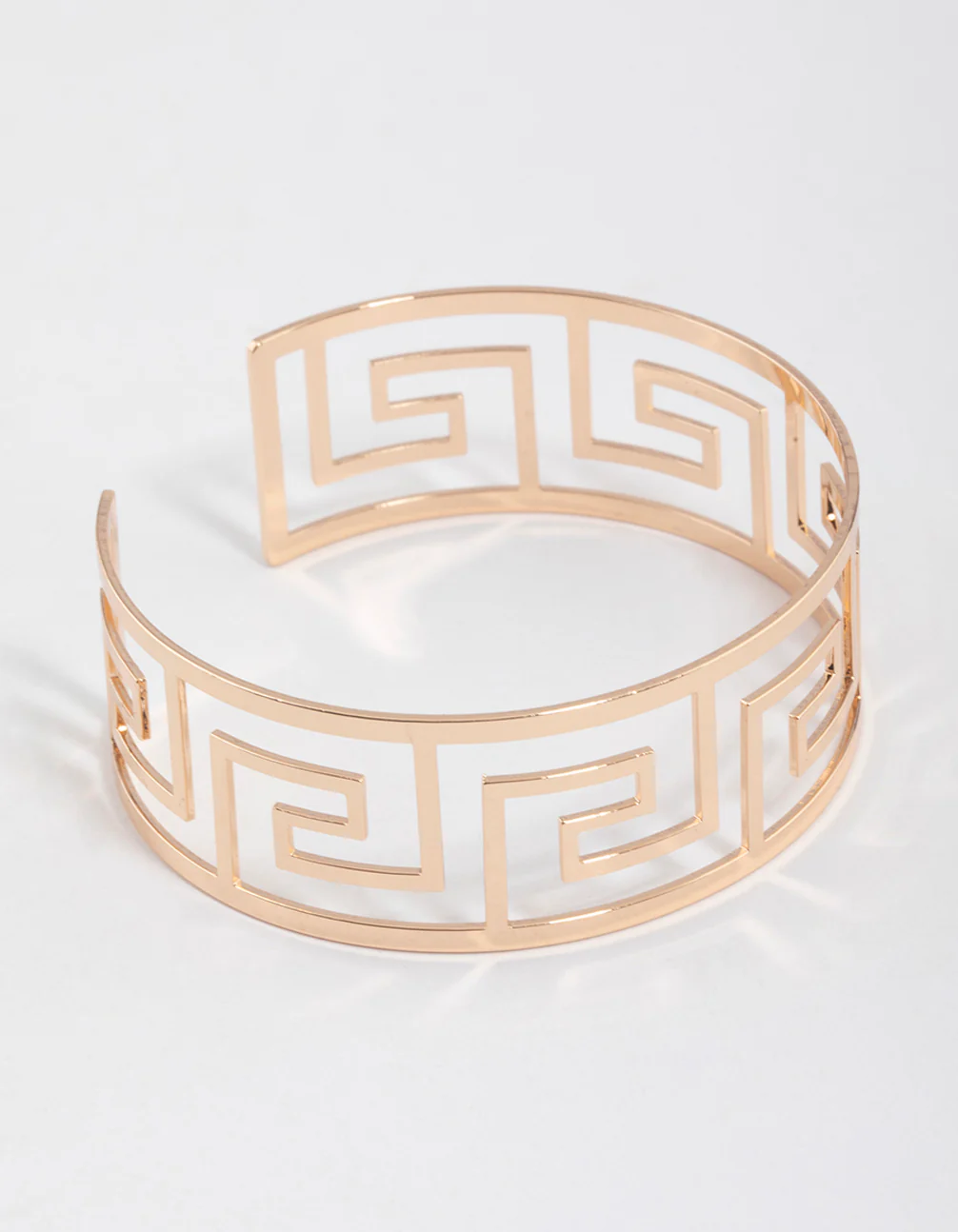 Gold Greek Pattern Bangle - Image 3